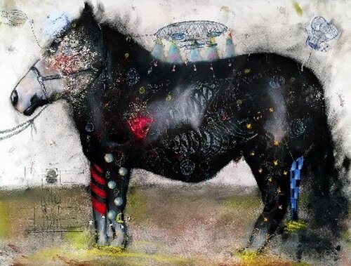 Larry the Show Pony di Joseph Broghammer, Opera su carta in vendita su Singulart