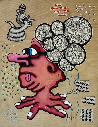 Bats in the Belfry by Jolynn Reigeluth, 회화 for Sale on Singulart