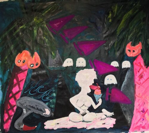 Royal Palms by Heather Farrell, Painting for Sale on Singulart