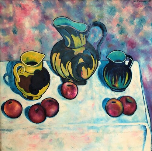 Pitcher and Apples di Daniel Brennan, Pittura in vendita su Singulart