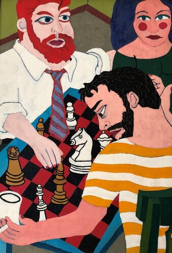 Still Life with Chess di Daniel Brennan, Pittura in vendita su Singulart