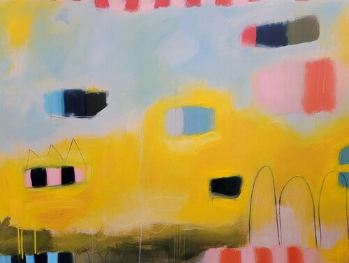 Circus and Straw by Jennifer Bricker Pugh, 회화 for Sale on Singulart