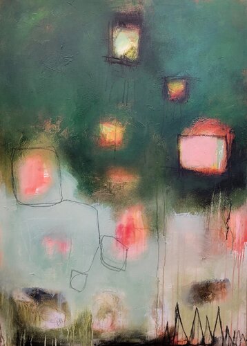 Forest and the Great Bear by Jennifer Bricker Pugh, 회화 for Sale on Singulart