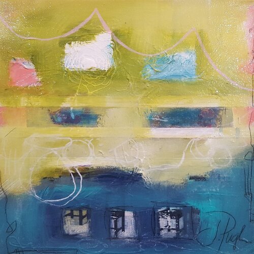 Time Machine di Jennifer Bricker Pugh, Pittura in vendita su Singulart