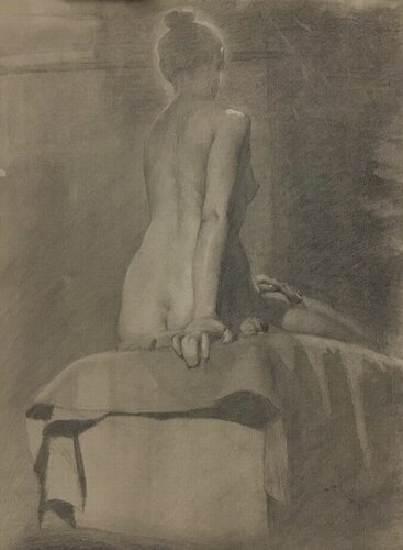 Figure Drawing de Anne Herrero, Obra en papel a la venta en Singulart