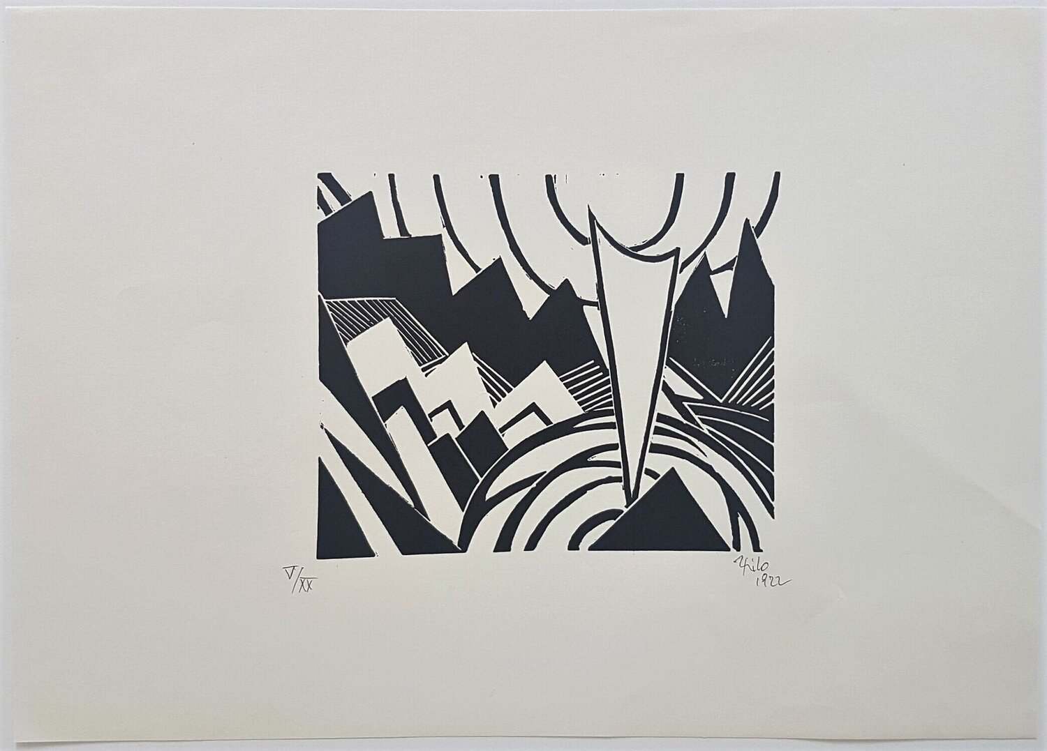 Abstract Geometric Composition (abstract art, constructivism, concrete art) Thilo Maatsch Stampa in vendita