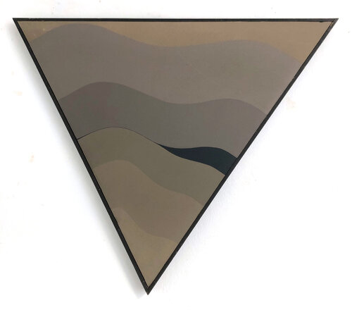 Wave Form II (Wellenform) (Triangle, Wavy, Modern, Mid-Century) von Hannes Grosse, Malerei kaufen auf Singulart