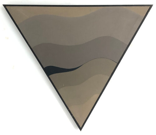Wave Form I (Wellenform) (Triangle, Wavy, Modern, Mid-Century) von Hannes Grosse, Malerei kaufen auf Singulart