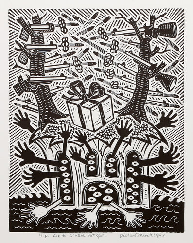 UN Aid to Global Hot Spots de Richard Mock, Impresión a la venta en Singulart