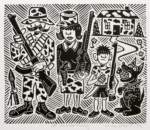All American Family de Richard Mock, Impresión a la venta en Singulart