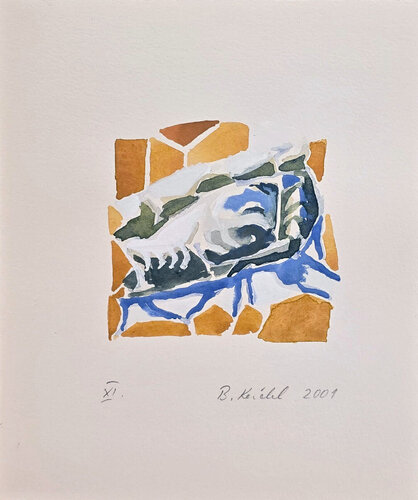 Untitled Abstract XI (Earth Tones, Green, Floral) by Barbara Keidel, 종이 for Sale on Singulart