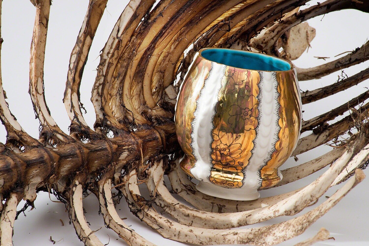 Memento Mori – Cup in Baby Lamb Carcass Melanie Sherman Fotografie zu verkaufen