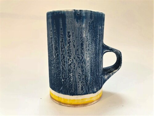 Cup (Navy/Yellow) di Kwok Pong Tso, Altri media in vendita su Singulart