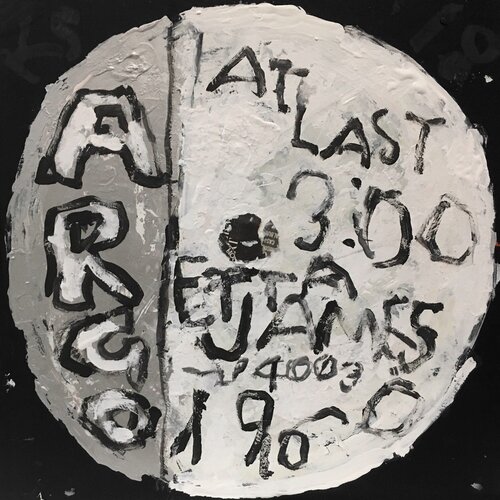 Etta James - At Last (Record Label, Ticket Stubs, Setlists, Contemporary Pop Art, Music-based, Grammy) von Kerry Smith, Malerei kaufen auf Singulart