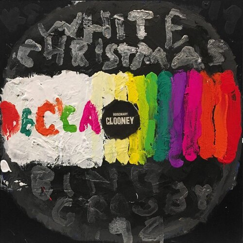 Bing Crosby - White Christmas (Record Label, Ticket Stubs, Setlists, Contemporary Pop Art, Music-based, Grammy) van Kerry Smith, Schilderij te koop op Singulart