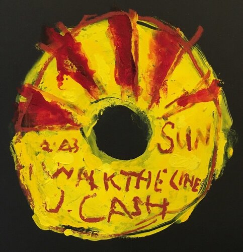 Off the Record / Johnny Cash / I Walk The Line von Kerry Smith, Malerei kaufen auf Singulart