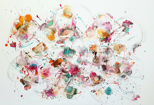 follow your heart di Simone Monney, Pittura in vendita su Singulart