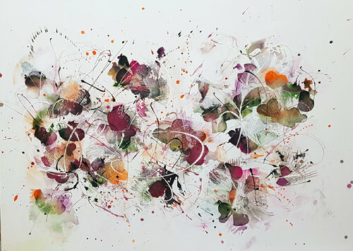 mon jardin secret di Simone Monney, Pittura in vendita su Singulart