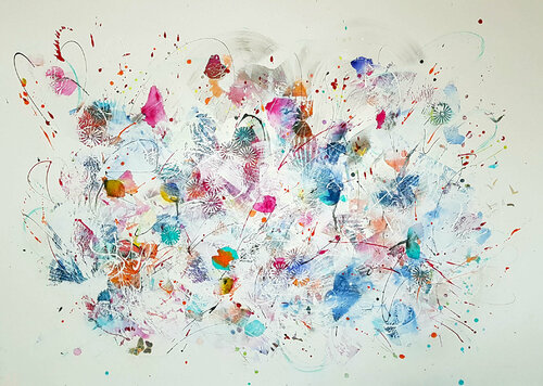 Lightness of being van Simone Monney, Schilderij te koop op Singulart