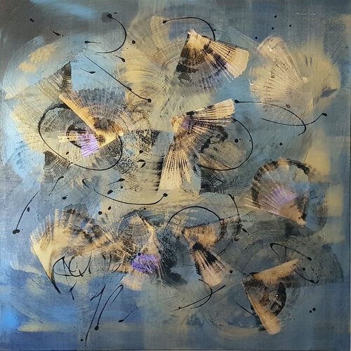 mystère océanique van Simone Monney, Schilderij te koop op Singulart