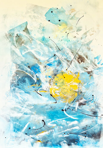 rêve aquatique van Simone Monney, Schilderij te koop op Singulart