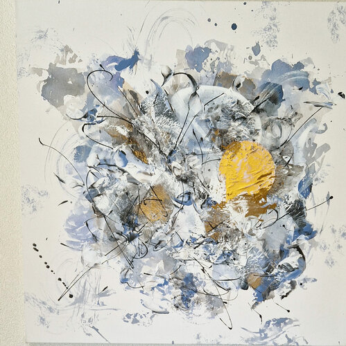 a drop in the water van Simone Monney, Schilderij te koop op Singulart