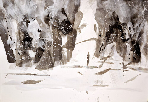 Le chemin de l’espoir by Simone Monney, Painting for Sale on Singulart