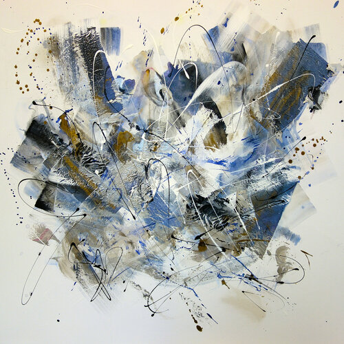 Image of a concert - Beethoven moonlight di Simone Monney, Pittura in vendita su Singulart