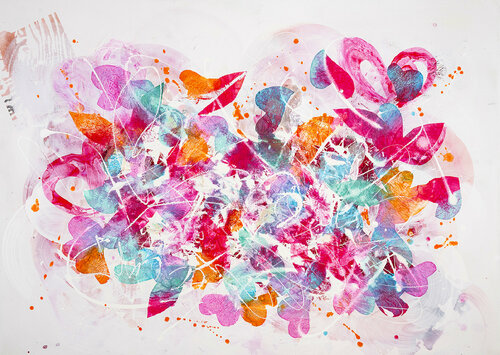 candy world de Simone Monney, Pintura a la venta en Singulart