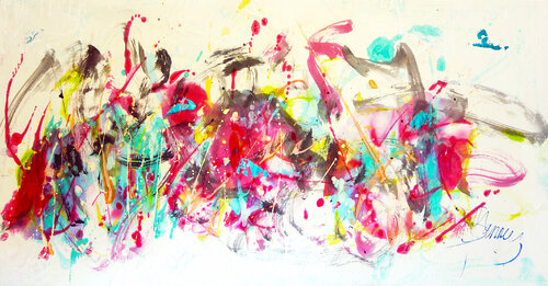 image of a concert - Maurice Ravel miroirs van Simone Monney, Schilderij te koop op Singulart