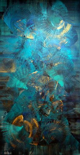 Dive in the Caribbean Sea 2 di Simone Monney, Pittura in vendita su Singulart