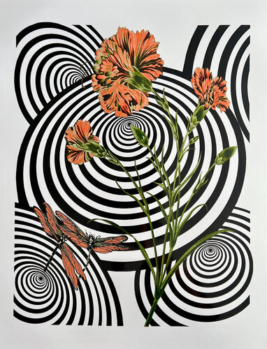 Carnation Wormhole by Louise Marler, Print for Sale on Singulart