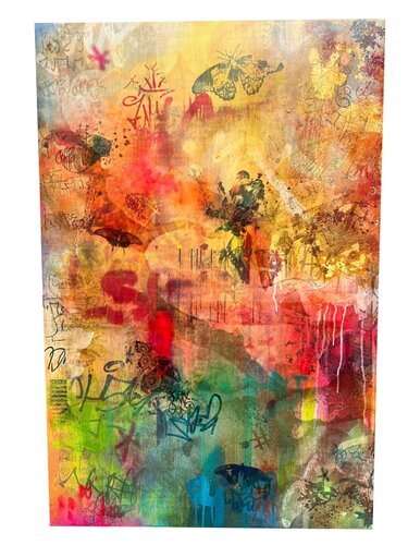 Graffiti Garden No. 2 by Katrina Revenaugh, 油畫 for Sale on Singulart