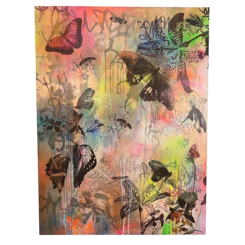 You Give Me Butterflies No. 1 van Katrina Revenaugh, Schilderij te koop op Singulart