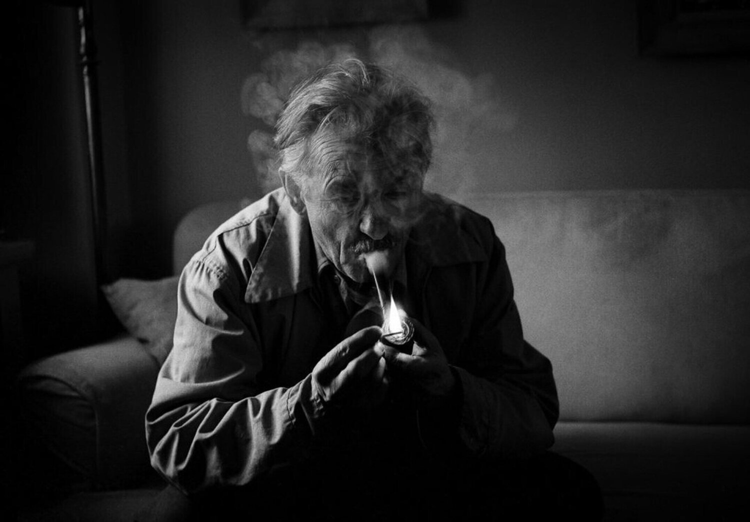 Behind Smoke (Thomas Hart Benton Plate #29) Michael Mardikes Photography for sale