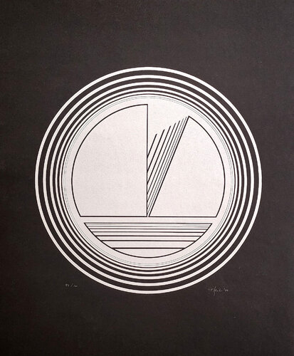 Concrete Composition (Konkrete Kunst, Constructivsm, Geometric Abstraction) by Friedrich Geiler, Print for Sale on Singulart