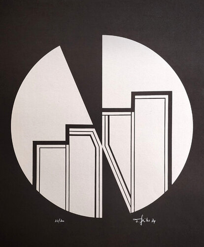 Concrete Composition (Konkrete Kunst, Constructivsm, Geometric Abstraction) by Friedrich Geiler, Print for Sale on Singulart