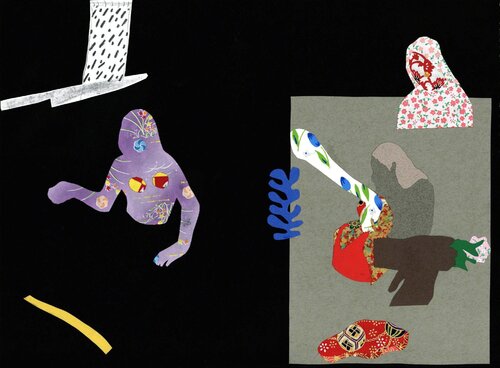 Garden: I need your support, 1/2 by Peyton Pitts, 종이 for Sale on Singulart