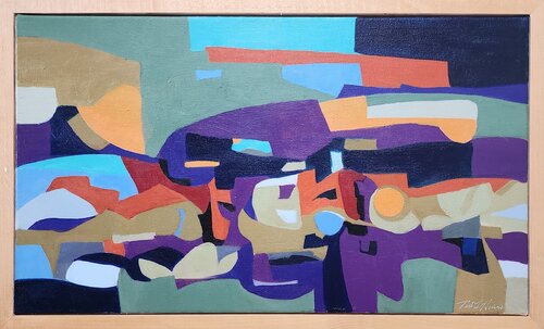 The Three Visitors van Ted Hinrichs, Schilderij te koop op Singulart