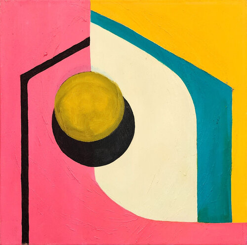 Shelter (Geometric, Abstract, Gestural, Vibrant) von Susan Kiefer, Malerei kaufen auf Singulart