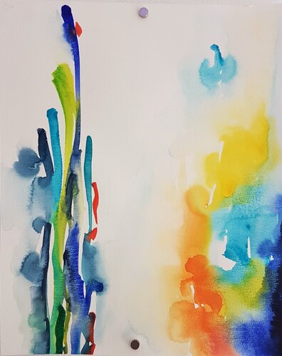 "Untitled", Abstract Flower and Landscape Series de Christian Rothmann, Pintura a la venta en Singulart