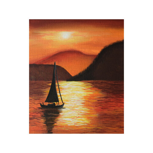 Boat On The River von Jay Patel, Malerei kaufen auf Singulart