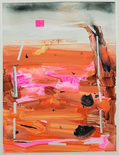 Untitled Gestural Abstract Composition par Russell Shoemaker, Œuvre sur papier en vente sur Singulart