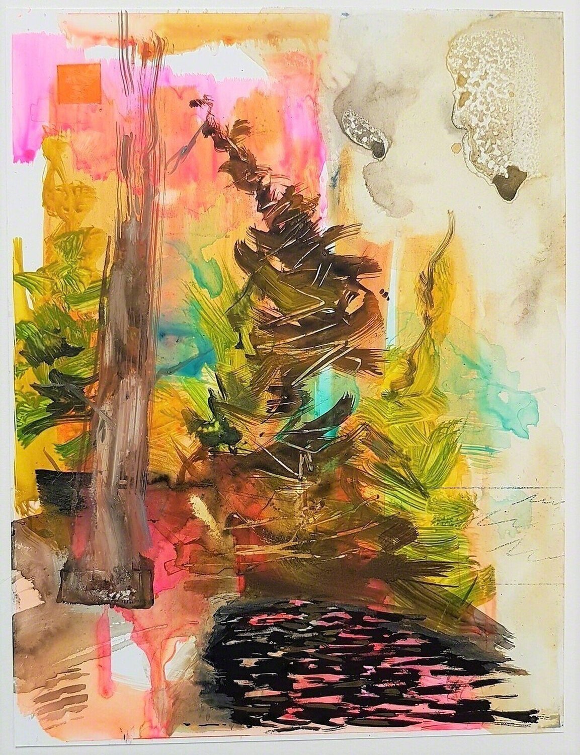 Untitled Gestural Abstract Composition Russell Shoemaker