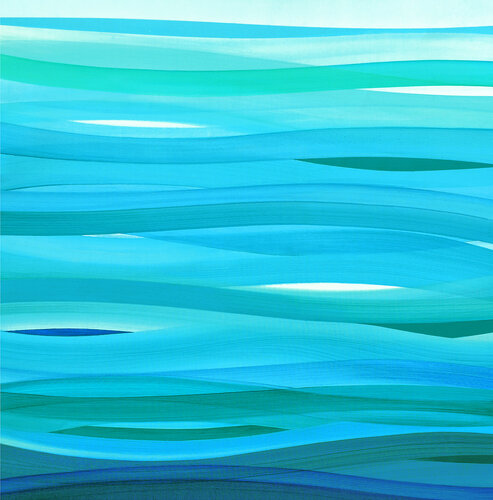 Flow - On the beach von Robert Pelles, Malerei kaufen auf Singulart