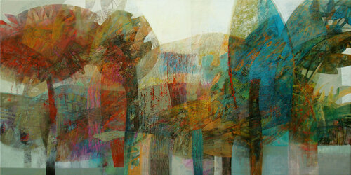 The garden V. by Robert Pelles, Painting for Sale on Singulart