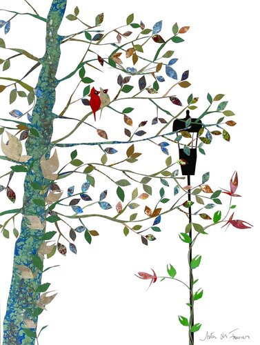 Cardinal's Nest de Aster da Fonseca, Pintura a la venta en Singulart