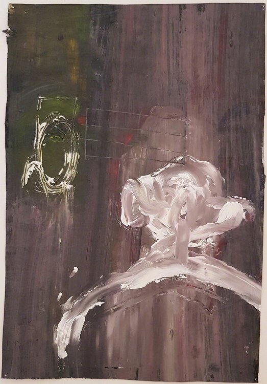 Untitled Gestural Abstract Composition Matthias Kohlmann