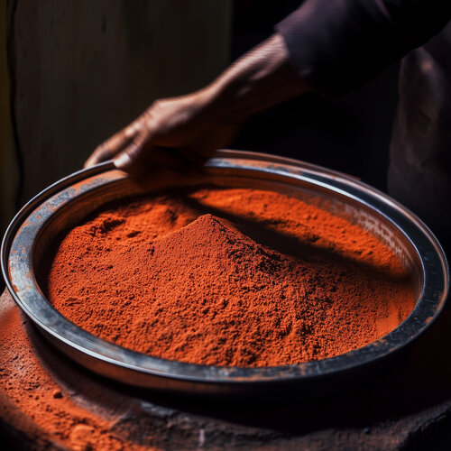 Ahmedabad 151209-45 (India, Spice, Street Market, Vibrant, Orange, Traditional) di Lord Fauntleroy, Fotografia in vendita su Singulart