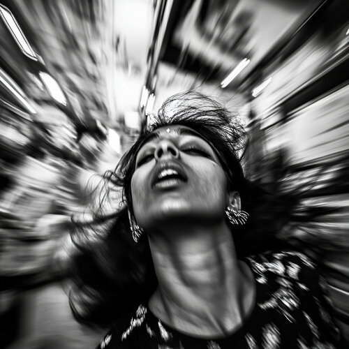 Ahmedabad 151209-566 (Portrait, Street Photography, Movement, Black and White) van Lord Fauntleroy, Fotografie te koop op Singulart